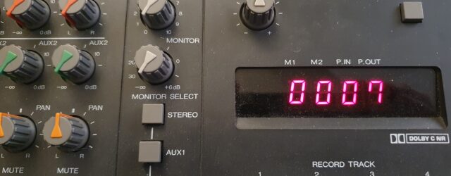 The LED counter of a Fostex 280 four-track.